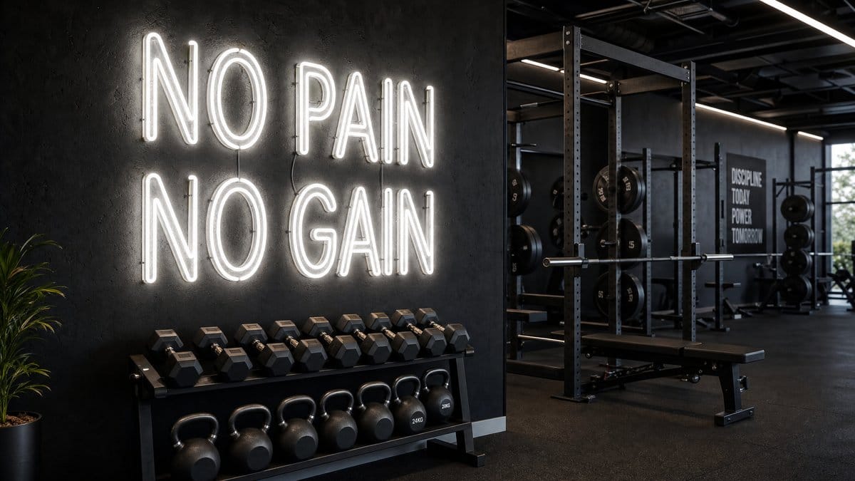Gym neon sign cost Australia - custom LED fitness studio neon signs