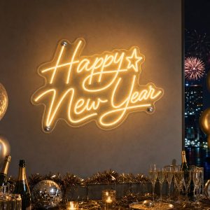 happy new year neon sign