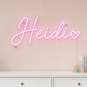 Heidi Name Neon Sign