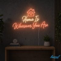 Home Is Wherever You Are wedding neon sign custom LED neon light for wedding backdrop Sydney Australia