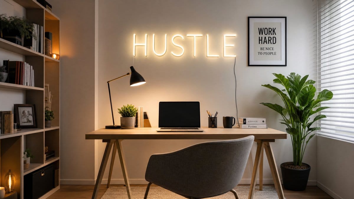 Home office neon sign cost Australia - custom LED motivational neon signs