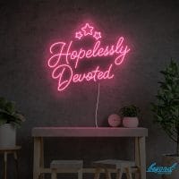 Hopelessly Devoted wedding neon sign custom LED neon light for wedding backdrop Sydney Australia