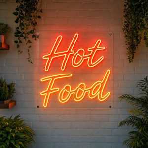 Hot Food Neon Sign Hot Food Neon Sign