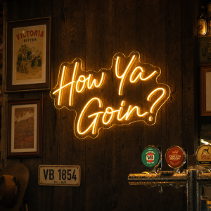 How Ya Goin? LED Neon Sign - Australian Slang Neon Sign