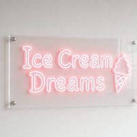 Ice Cream Dreams neon sign custom LED neon light for ice cream shop dessert parlour Sydney Australia