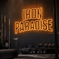 Iron Paradise Gym Neon Sign