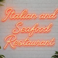 Italian and Seafood Restaurant LED Neon Sign Australia