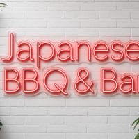 Japanese BBQ and Bar LED Neon Sign Australia