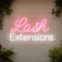 Lash Extensions Neon Sign