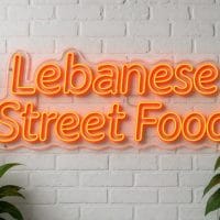Lebanese Street Food LED Neon Sign Australia
