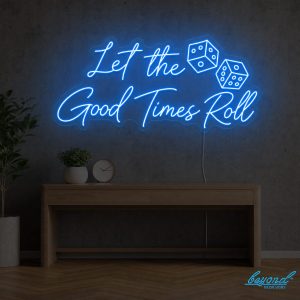 Let the Good Times Roll wedding neon sign custom LED neon light for wedding backdrop Sydney Australia