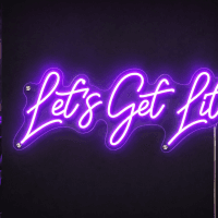 Let's Get Lit Neon Sign