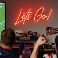 Let's Go Neon Sign Australia custom LED sign for sports events and footy parties