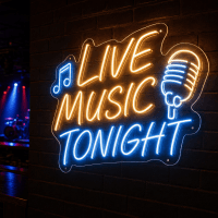 Live Music Tonight Neon Sign - LED Neon Sign Australia