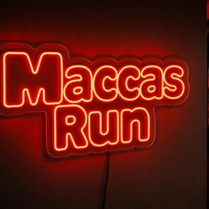 Maccas Run Neon Sign - Australian LED Neon Sign