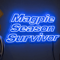 Magpie Season Survivor Neon Sign - Australian LED Neon Sign