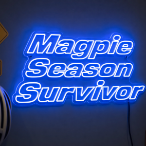Magpie Season Survivor Neon Sign - Australian LED Neon Sign
