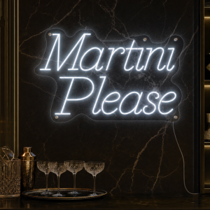 Martini Please Neon Sign