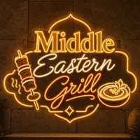Middle Eastern Grill Neon Sign - LED Neon Sign