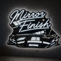 Mirror Finish LED Neon Sign