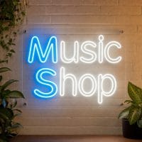 Music Shop Neon Sign