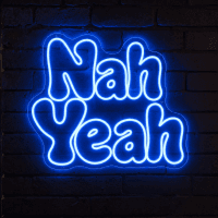 Nah Yeah Neon Sign - Australian LED Neon Sign