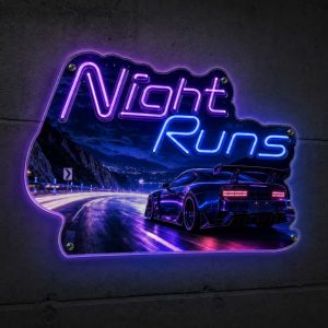 Night Runs LED Neon Sign
