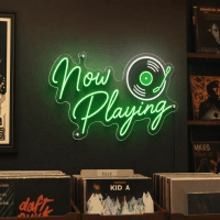 Now Playing LED neon sign for recording studio