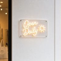 Open Daily neon sign custom LED neon light for retail shop pharmacy Sydney Australia