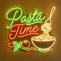 Pasta Time Neon Sign - LED Neon Sign