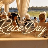 Race Day Neon Sign