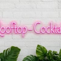 Rooftop Cocktails LED Neon Sign Australia
