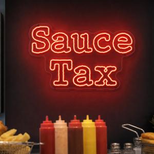 Sauce Tax Neon Sign - Australian LED Neon Sign