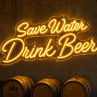 Save Water Drink Beer Neon Sign