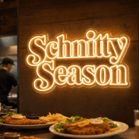 Schnitty Season Neon Sign - Australian LED Neon Sign