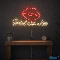 Sealed With a Kiss wedding neon sign custom LED neon light for wedding backdrop Sydney Australia