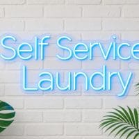 Self Service Laundry LED Neon Sign Australia