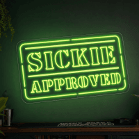 Sickie Approved Neon Sign - Australian LED Neon Sign