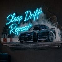Sleep Drift Repeat Neon Sign