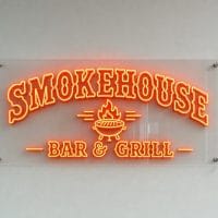 Smokehouse Bar and Grill neon sign custom LED neon light for BBQ restaurant bar Sydney Australia