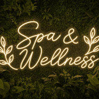 Spa and Wellness Neon Sign