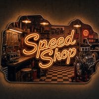Speed Shop LED Neon Sign