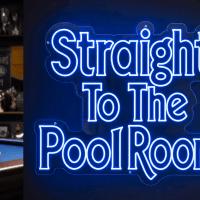 Straight To The Pool Room Neon Sign - Australian LED Neon Sign