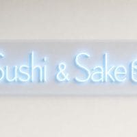 Sushi and Sake neon sign custom LED neon light for Japanese restaurant sushi bar Sydney Australia