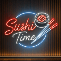 Sushi Time Neon Sign - LED Neon Sign