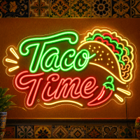 Taco Time Neon Sign - LED Neon Sign