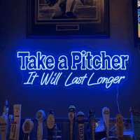 Take a Pitcher Neon Sign