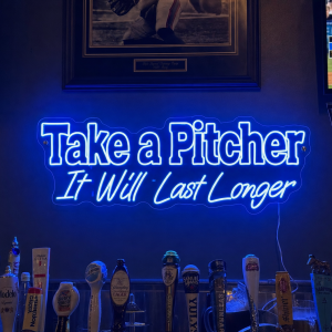 Take a Pitcher Neon Sign