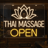Thai Massage Open Neon Sign