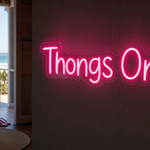 Thongs On Neon Sign - Australian LED Neon Sign